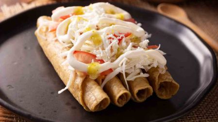 Receta de tacos de pollo dorados