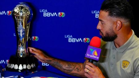 Nathan Silva llamó a la mala suerte para los Pumas, dice la superstición tras tocar la copa antes de disputarla.