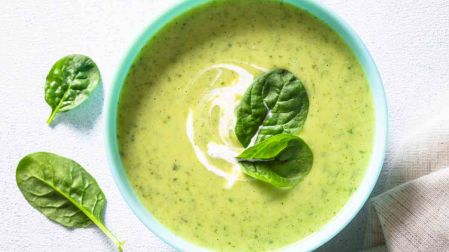 Receta de crema de espinacas