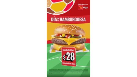 Promoción de McDonald's para el Día de la Hamburguesa 2026 en CDMX.