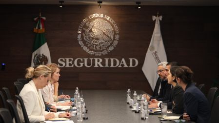 El titular de la SSPC, Omar García Harfuch, sostuvo una reunión con Kaja Kallas, Alta Representante de la Unión Europea para Asuntos Exteriores y Política de Seguridad