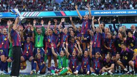 El Barcelona Femenino igualó al Eintracht Frankfurt con cuatro títulos