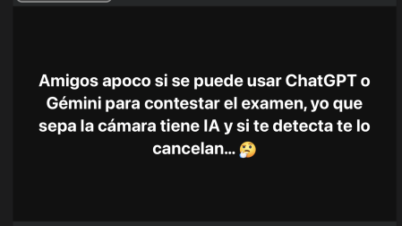 Algunos aspirantes a la UNAM piden apoyo para usar IA en los exámenes virtuales.