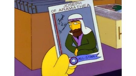 Estampa de José de Arimatea en Los Simpson.