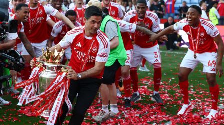 Arsenal conquistó su decimocuarto título de la Premier League esta temporada, con la que puso fin a 22 años sin ganar este campeonato.