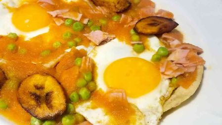 Receta de huevos motuleños