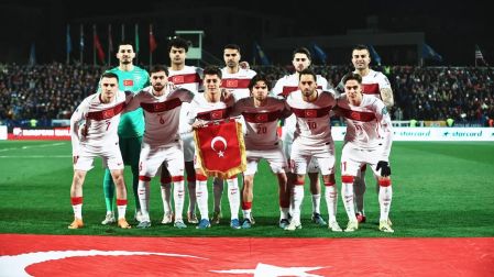 Los jugadores de la Selección de Turquía