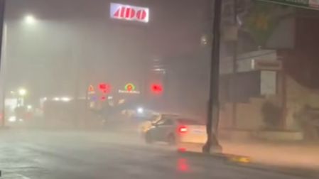Estragos de las fuertes lluvias registradas en calles de Huejutla