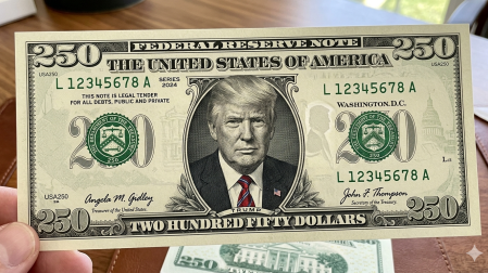 La ley federal prohíbe actualmente colocar personas vivas en el papel moneda de EU.