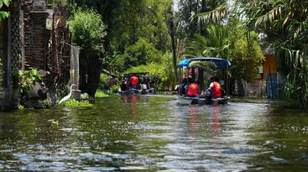 Canales en Xochimilco