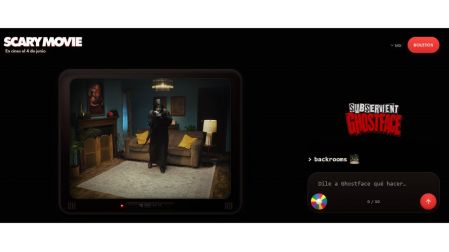 La web “Subservient Ghostface” está llena de memes, easter eggs y humor irreverente.