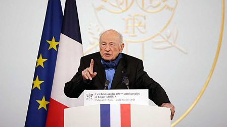 Edgar Morin, filósofo francés fallecido a los 104 años.