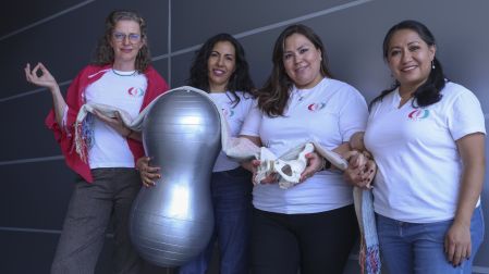Ciudad de Mexico a 13 de mayo de 2026. Integrantes del Colectivo Doula durante su visita a Ciudad Imagen. Foto: Pavel Jurado Canseco