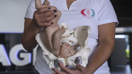 Ciudad de Mexico a 13 de mayo de 2026. Integrantes del Colectivo Doula durante su visita a Ciudad Imagen. Foto: Pavel Jurado Canseco