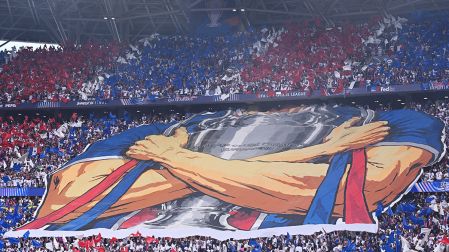 El tifo del PSG en la final de la Champions League