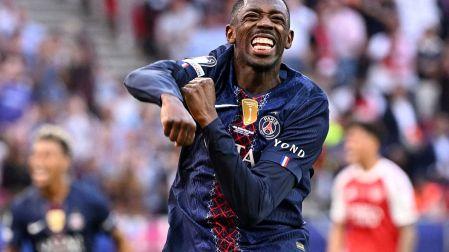 Así celebró Dembélé el empate 1-1 en la final de la Champions League