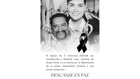 Abraham Luna sufrió la pérdida de su padre.