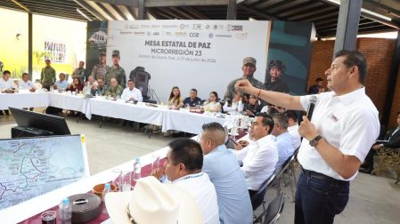 Armenta encabeza Mesa Estatal de Paz en la Mixteca