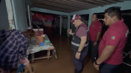 Fuertes lluvias inundan Campeche