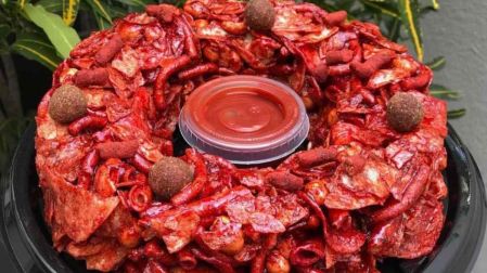 Rosca de papas y botanas