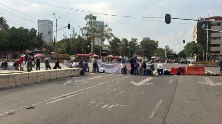 Los comerciantes iniciaron el bloqueo a las 8 de la mañana