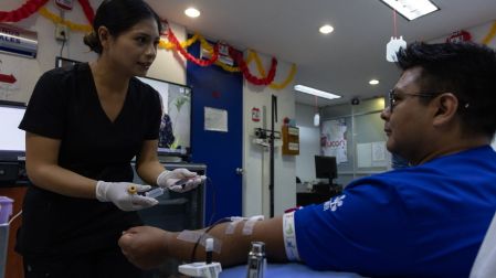 Ciudad de México a 3 de junio de 2026. El Instituto Nacional de Enfermedades Respiratorias invita a las personas a donar de manera solidaria, el próximo 14 de junio se celebra el Día Mundial del Donante de Sangre. Foto: Alejandro Aguilar