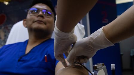 Ciudad de México a 3 de junio de 2026. El Instituto Nacional de Enfermedades Respiratorias invita a las personas a donar de manera solidaria, el próximo 14 de junio se celebra el Día Mundial del Donante de Sangre. Foto: Alejandro Aguilar