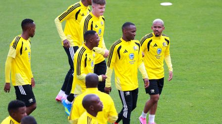 El equipo sudafricano realizó el entrenamiento ante cientos de fans.