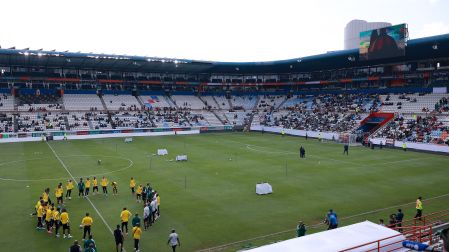 during the South Africa National Team training session ahead to start of the 2026 FIFA World Cup, as part Group A, at Hidalgo Stadium, on June 3, 2026, Pachuca, Hidalgo, Mexico.
