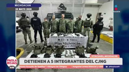 Un ataque contra militares y varios bloqueos sacudieron #Zitácuaro, #Michoacán. Autoridades reportaron la detención de cinco presuntos integrantes de un grupo criminal.

#NoticiasImagen #PaolaRojasDPC

De Pisa y Corre con Paola Rojas de lunes a viernes a las 8:00 am por Imagen Televisión. 

Visita también nuestra página www.imagentv.com

O en las redes De Pisa y Corre: 

Instagram: https://www.instagram.com/depisaycorretv
TikTok: https://www.tiktok.com/@depisaycorretv  
X: https://twitter.com/PisayCorreTV 
Facebook: https://facebook.com/depisaycorretv

O en nuestras redes de Imagen Noticias:

Instagram: https://www.instagram.com/imagentvnoticias
TikTok: https://www.tiktok.com/@imagennoticias   
X: https://twitter.com/imagentvmex 
Facebook: https://facebook.com/ImagenTVNoticias

¡Déjanos tus comentarios, da like, comparte y suscríbete!