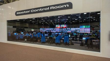 Centro Internacional de transmisión del Mundial en el Kay Bailey Hutchison Convention Center