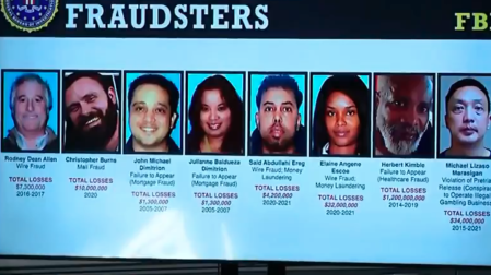 El FBI presentó la lista de “Los 10 Estafadores Más Buscados”, un programa para combatir fraudes financieros y crímenes económicos de alto impacto en Estados Unidos.