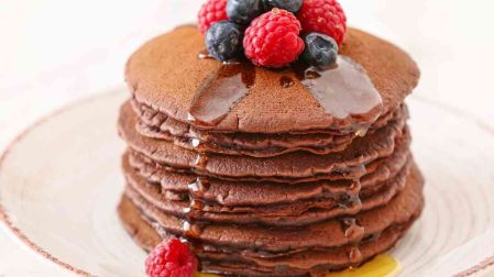 Receta de hot cakes de chocolate