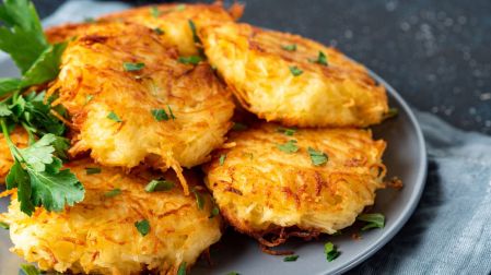 Receta de papa hash brown para el desayuno