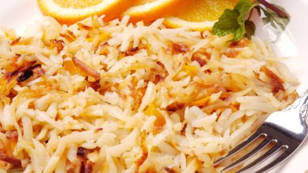Receta de papa hash brown para el desayuno