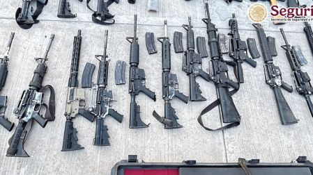 Aseguran arsenal en Sinaloa