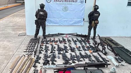 Aseguran arsenal en Sinaloa