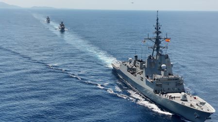 La Semar y la Armada Española ejecutaron maniobras PASSEX en el Pacífico mexicano con la fragata “Álvaro de Bazán” y patrullas oceánicas mexicanas.