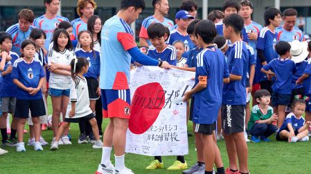 El momento conmovedor del entrenamiento de la selección de Japón
