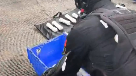 Artefactos explosivos encontrados en los autobuses de los estudiantes de Ayotzinapa