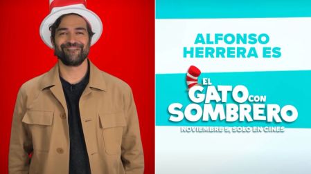 Alfonso Herrera fue confirmado como la voz en español latino de El Gato con Sombrero.