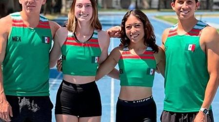 A principio de mayo, Herrera formó parte del equipo de relevos que impuso marca mexicana.