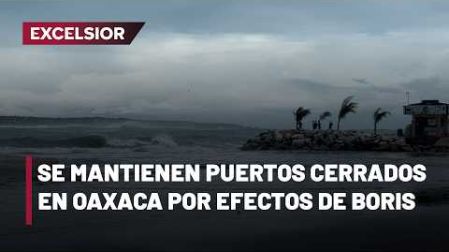 Los remanentes de Boris mantienen cerrados varios puertos de Oaxaca, mientras pescadores y comerciantes toman medidas para protegerse del fuerte oleaje.
#Oaxaca #Boris #PuertoEscondido