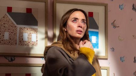 Emily Blunt in DISCLOSURE DAY, directed by Steven Spielberg.