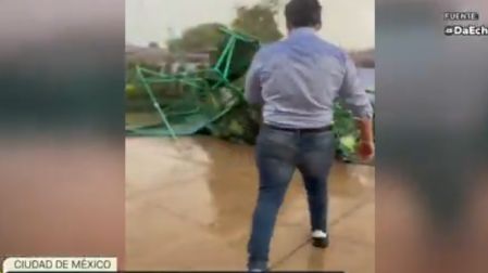 Cae carpa por lluvia