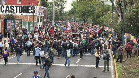 En el marco de su huelga nacional, el magisterio disidente cumple nueve días en la Ciudad de México