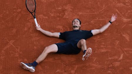 Zverev tras ganar el título galo.
