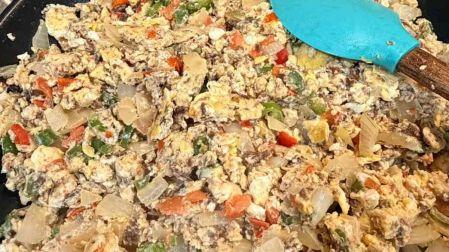 Receta de machaca con huevo