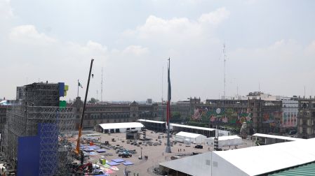 El Zócalo listo para el FIFA Fan Festival