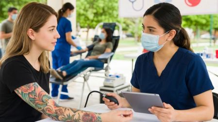 ¿Puedo donar sangre si tengo tatuajes?